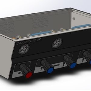Consola manual de regulación de gases